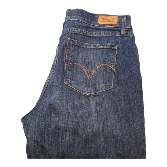 Levis 525 Jeans Womens Size 16 Short Blue Perfect Waist Straight Leg Normcore - Picture 9 of 15